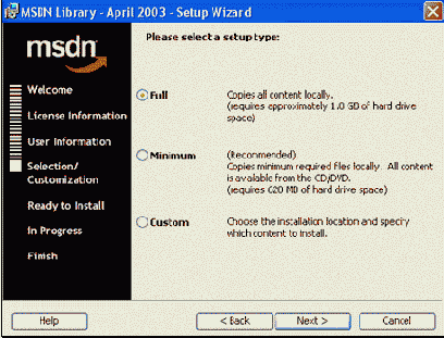 Инсталляция Visual Studio NET