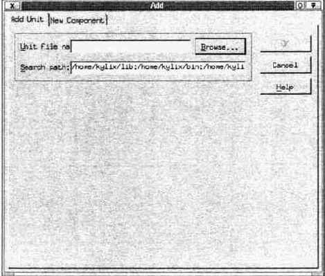 Вкладка Add Unit диалогового окна Add
